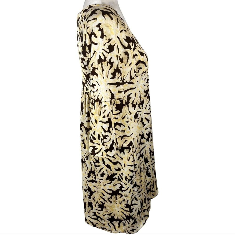 Diane Von Furstenberg Ilya 100% Silk Jersey 3/4 Bell Sleeve V-neck Dress Size 4 - Picture 5 of 12